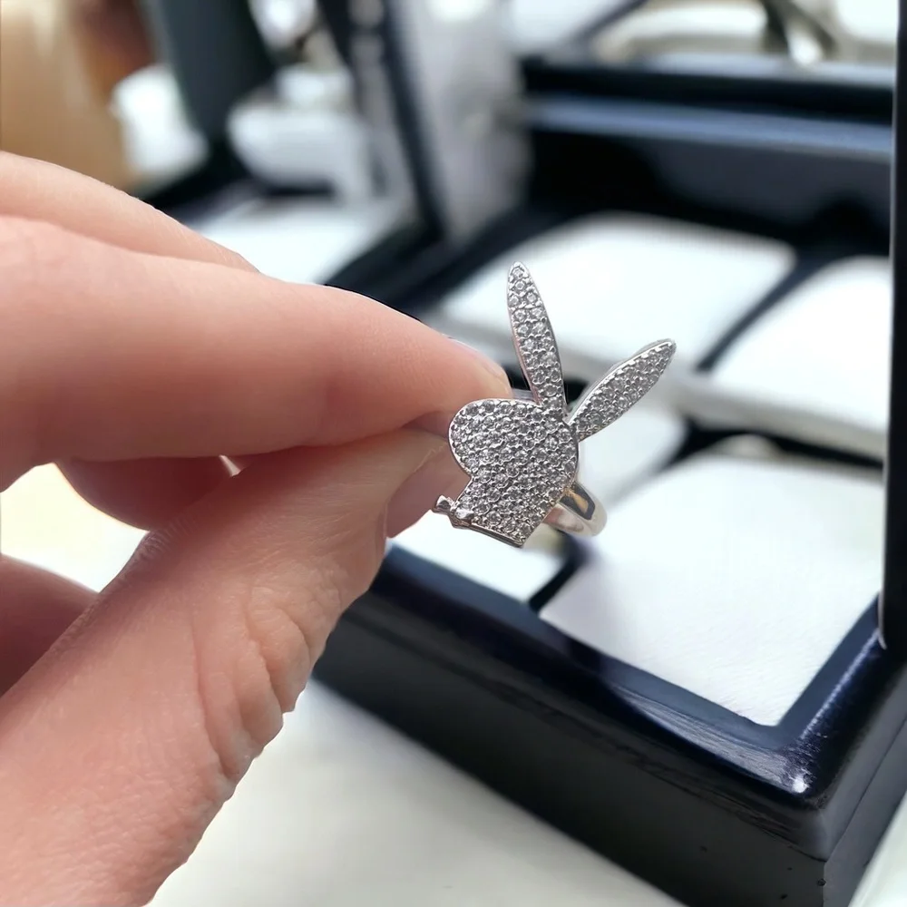 Playboy Rhinestone Ring - Picture 2 of 3